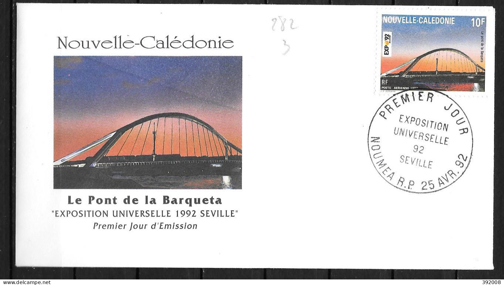 1992 - PA 282 - Expo Universelle à Séville - 10 - FDC