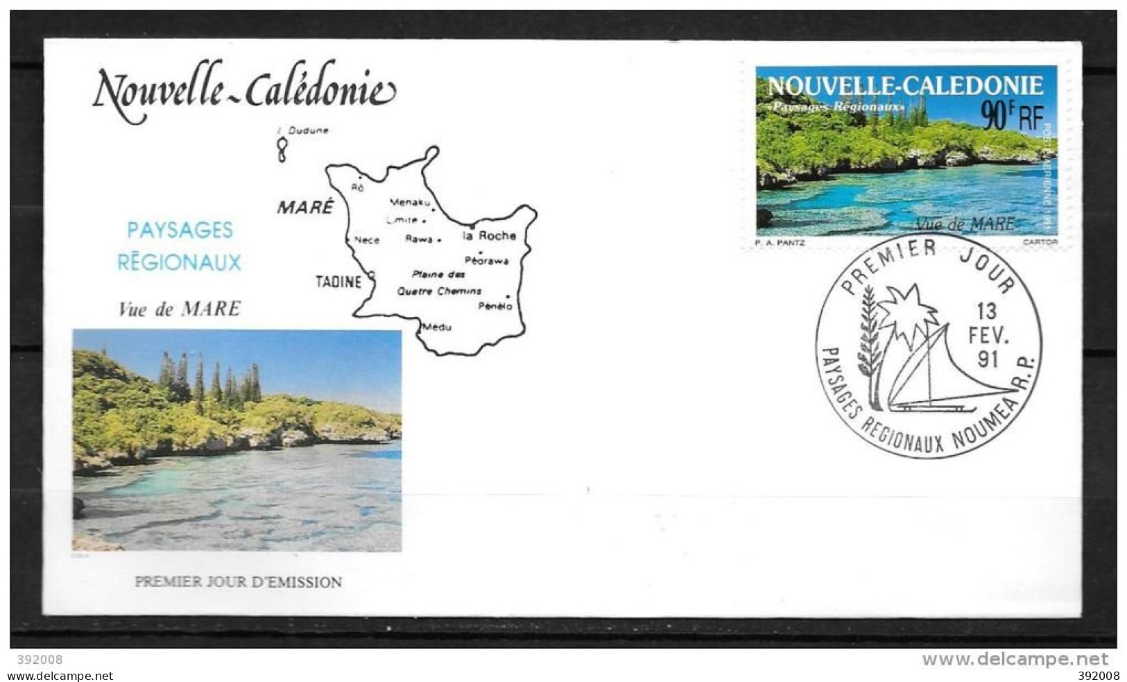 1991 - PA 277 - Paysages Régionaux, Vue De Maré - 10 - FDC