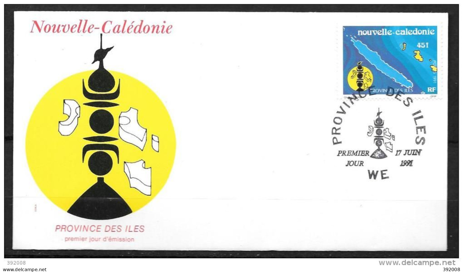 1991 - 613 - Province Des îles - 9 - FDC