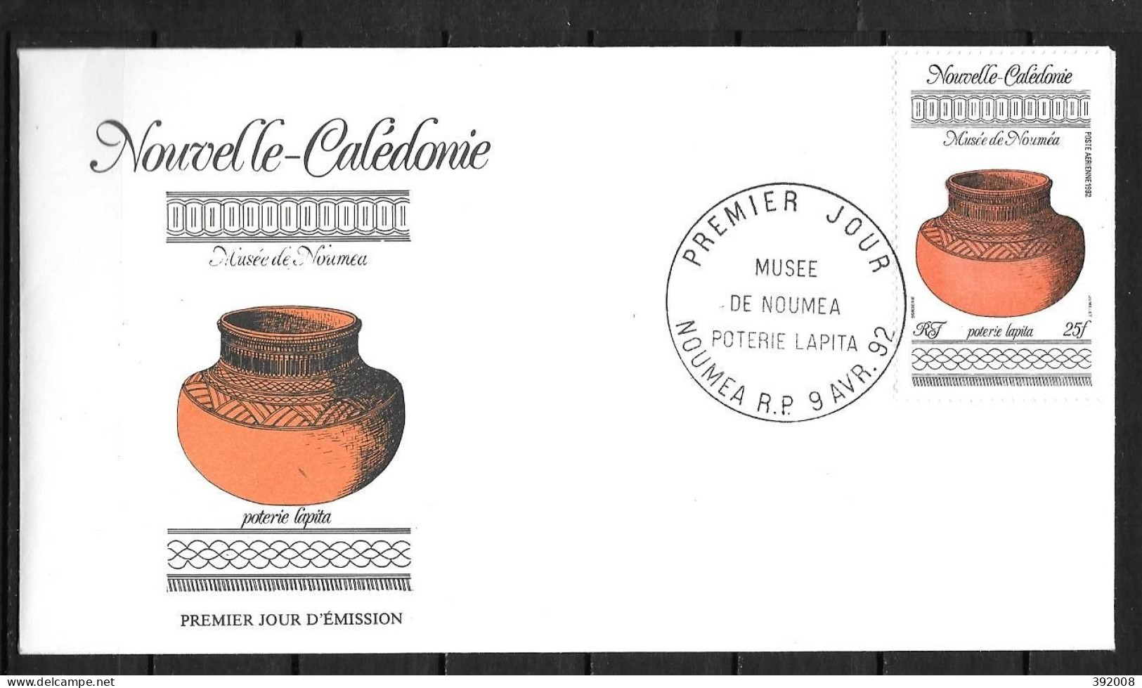 1992 - PA 281 - Musée De Nouméa - 10 - FDC