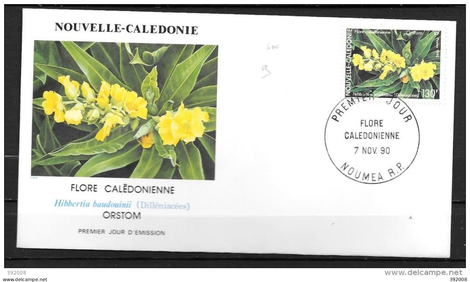 1990 - 600 - Flore Calédonienne, Orstom - 8 - FDC