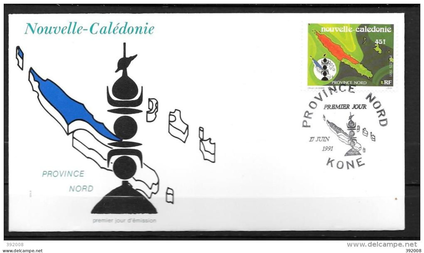 1991 - 612 - Province Nord - 9 - FDC