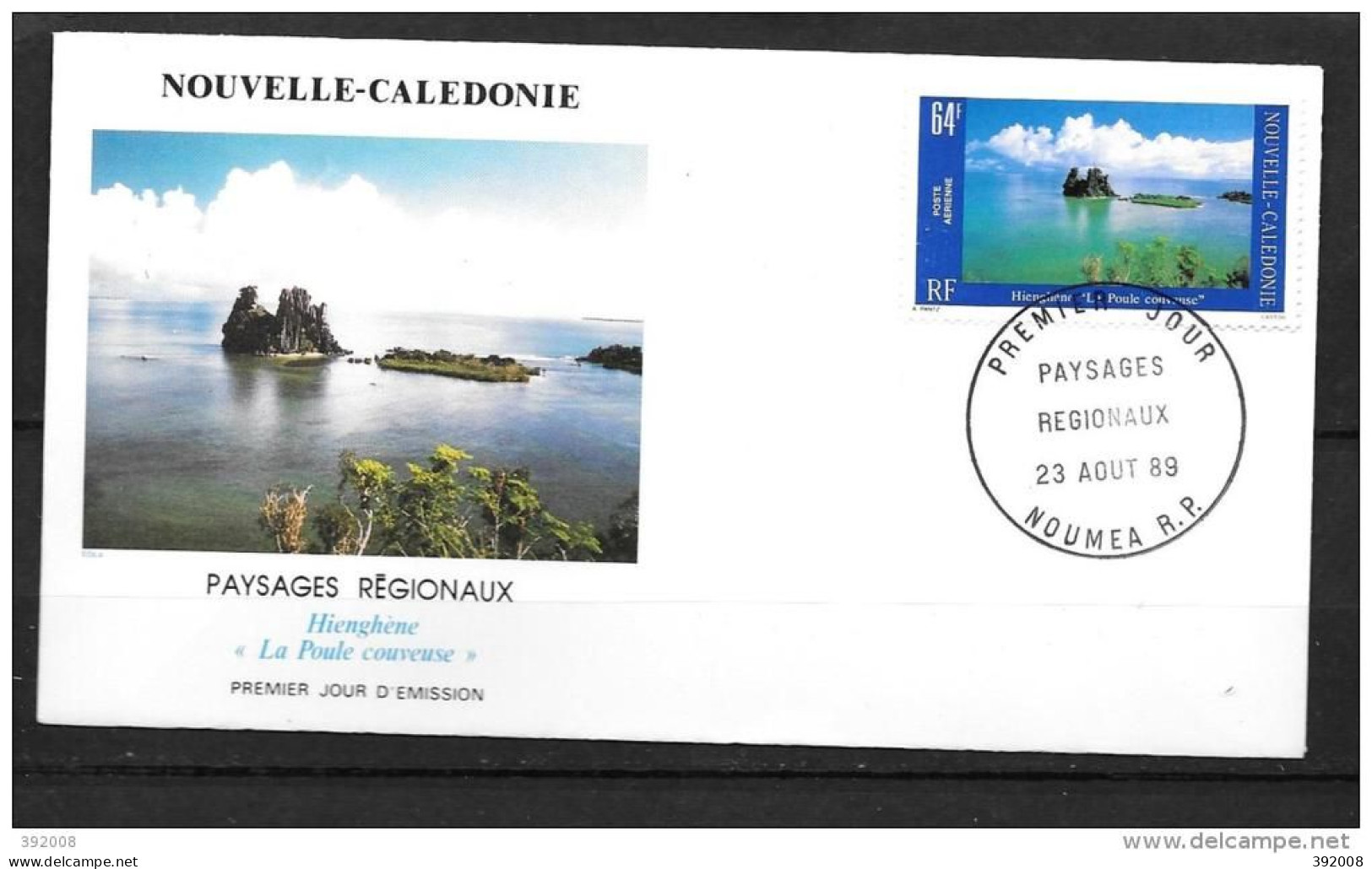 1989 - PA 263 - Paysages Régionaux, Hienghène - 7 - FDC