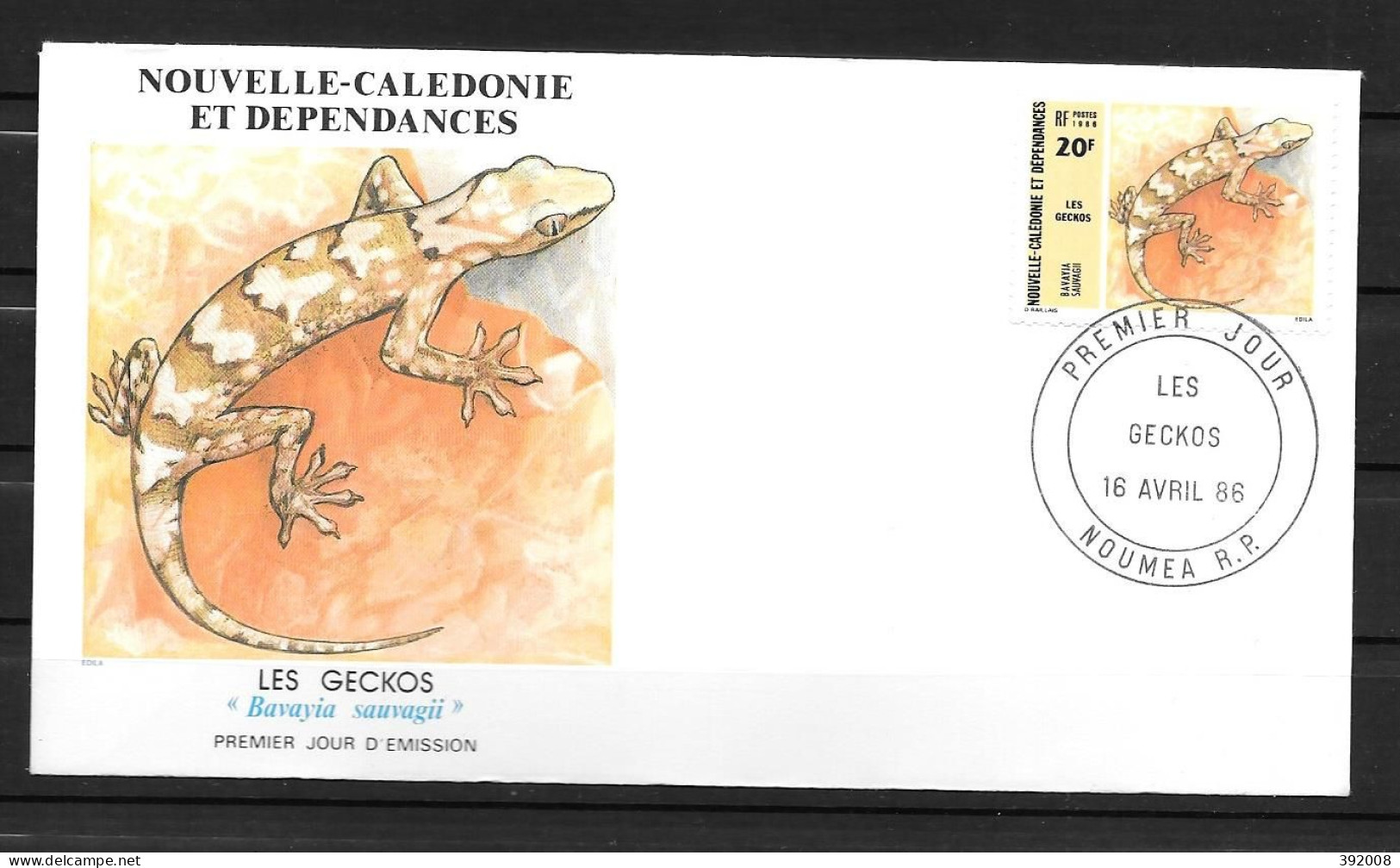 1986 - 516 - Les Geckos - 2 - FDC