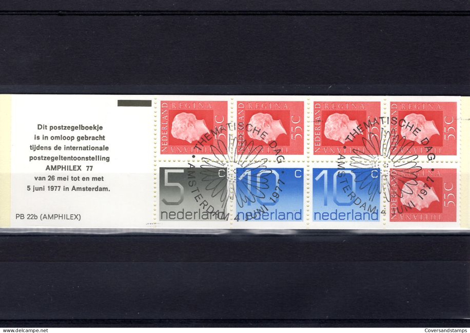   Nederland  Boekje PB22b Gestempeld - Carnets Et Roulettes