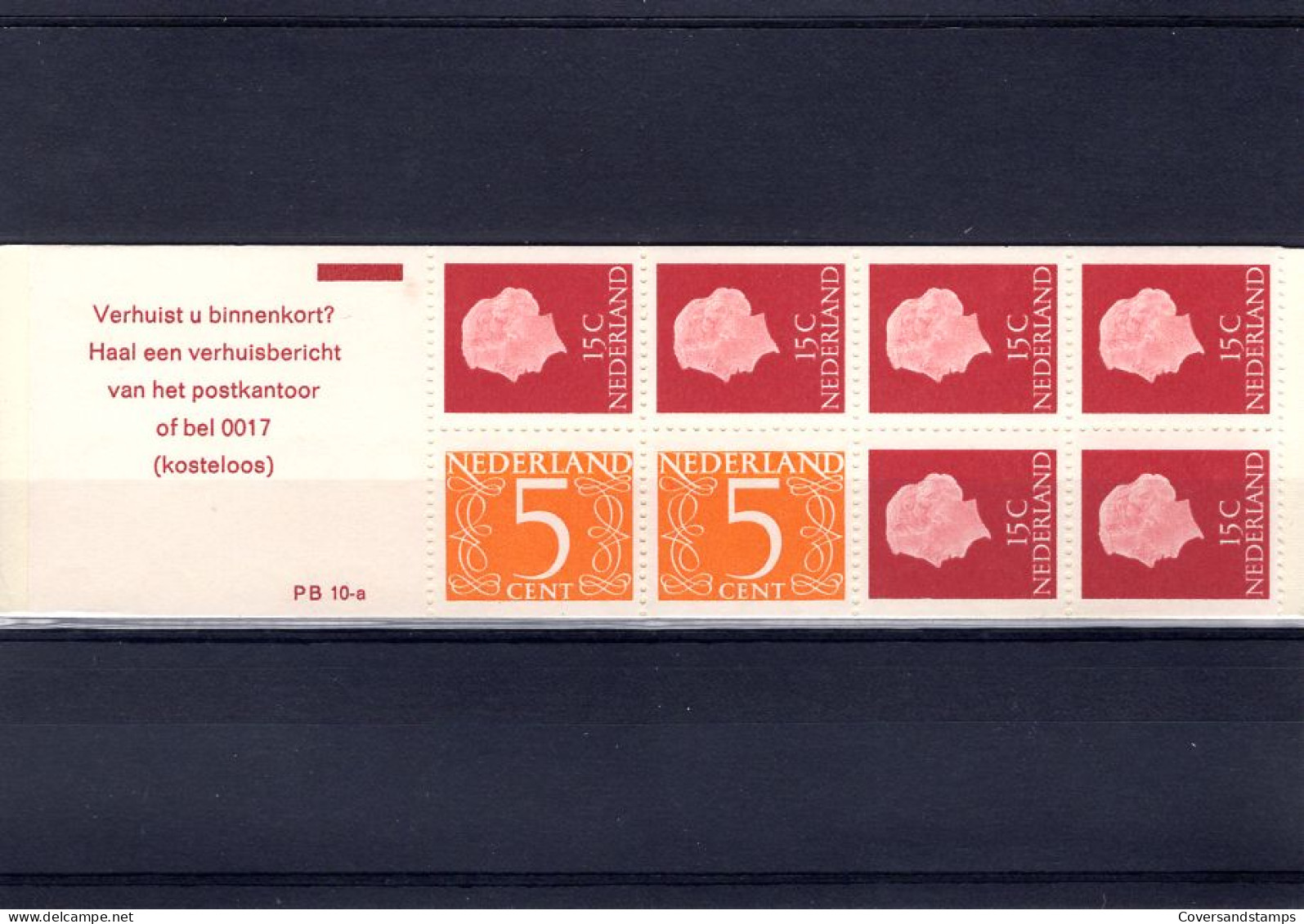   Nederland  Boekje PB10a MNH ** - Carnets Et Roulettes