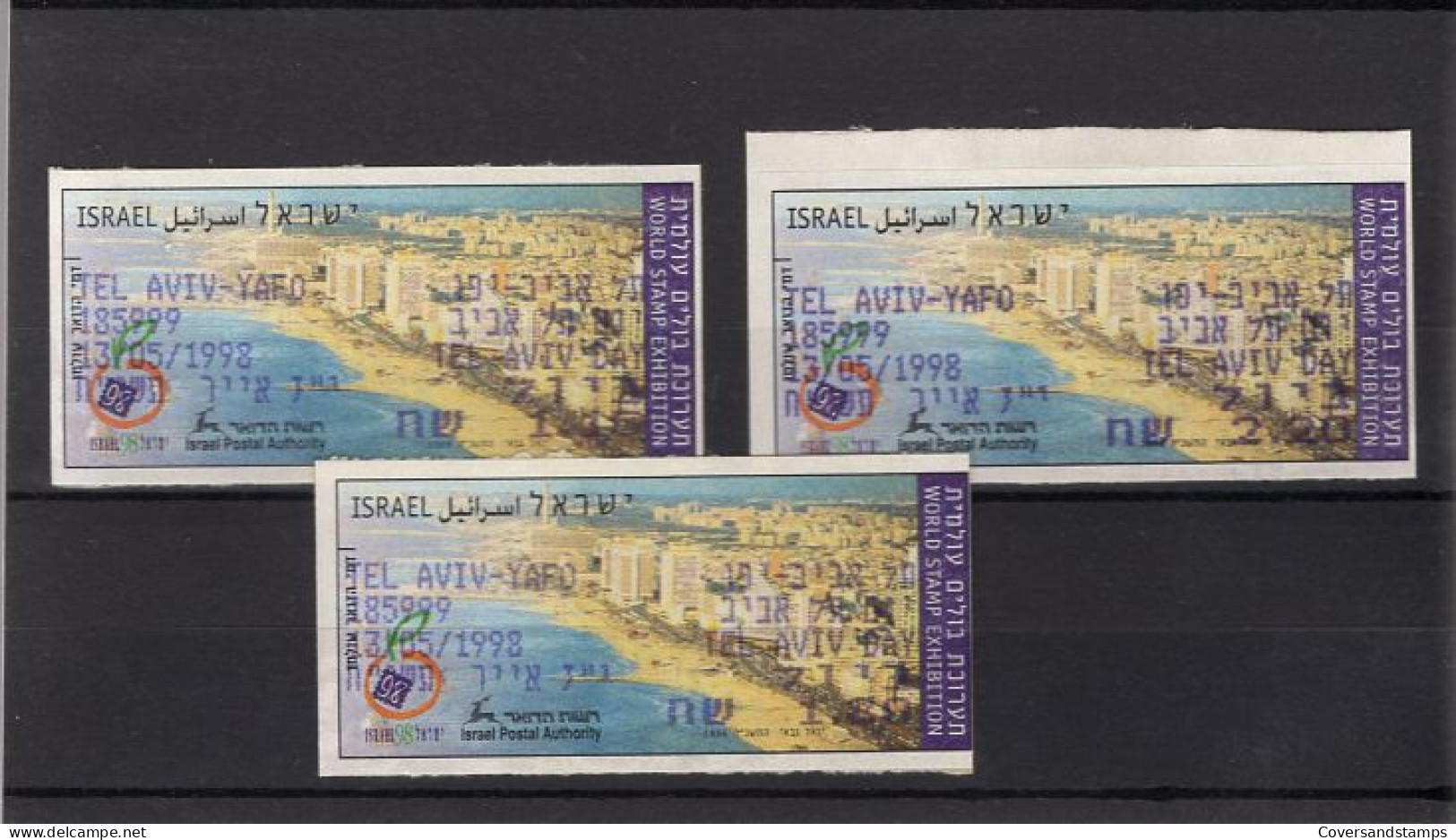  Israêl - World Stamp Exhibition Tel Aviv-Yafo 1998 ** MNH - Franking Labels