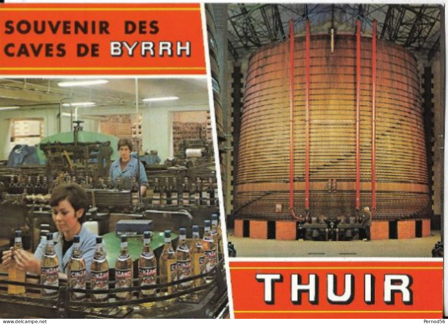 CP 62 CUSENIER Usine  THUIR BYRRH Cuve 1 000 000 Litres - Alcolici