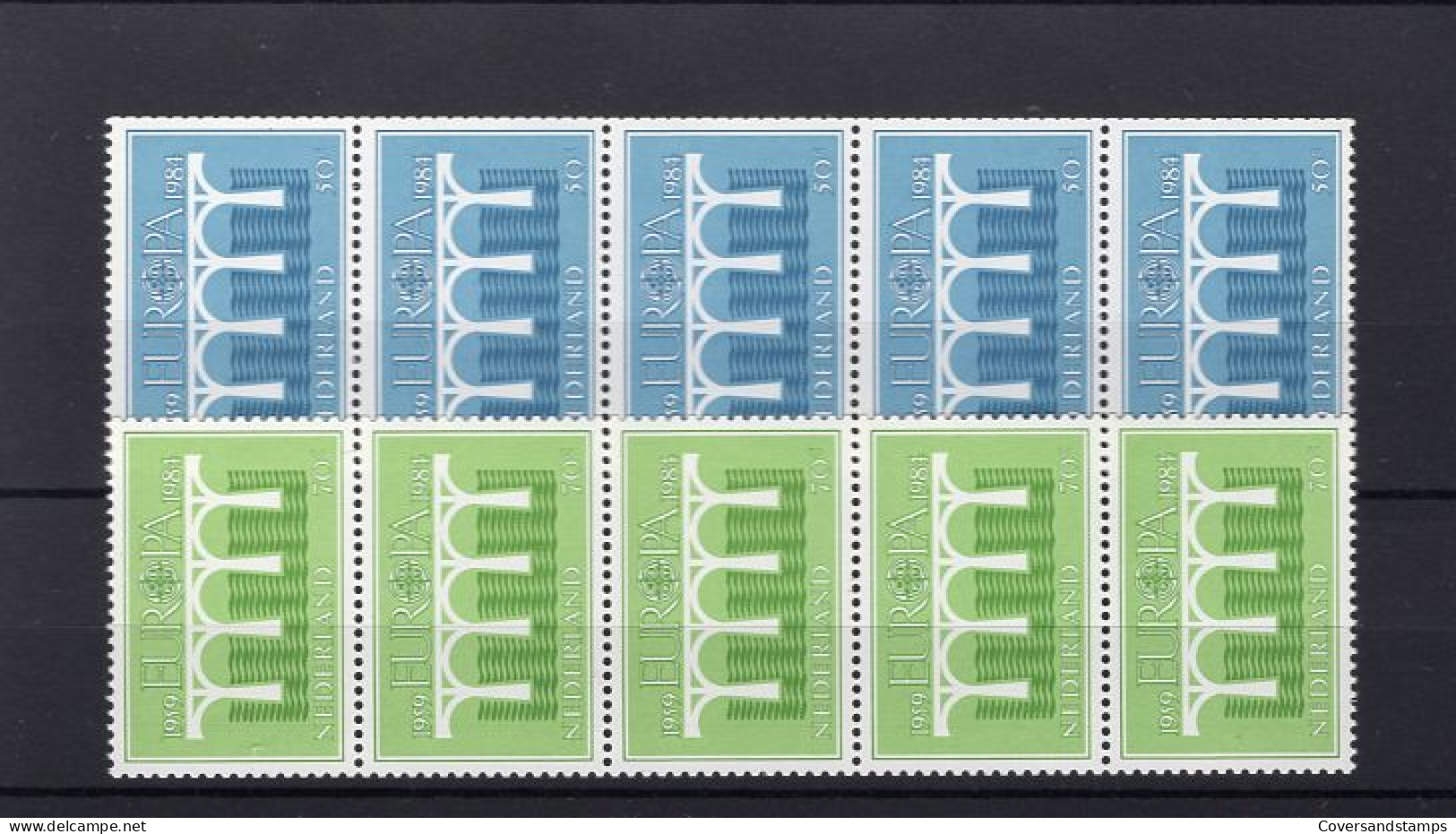  Netherlands - NVPH 1307/1308 In Strips Of 5, Number 865 And 465 ** MNH - 1984