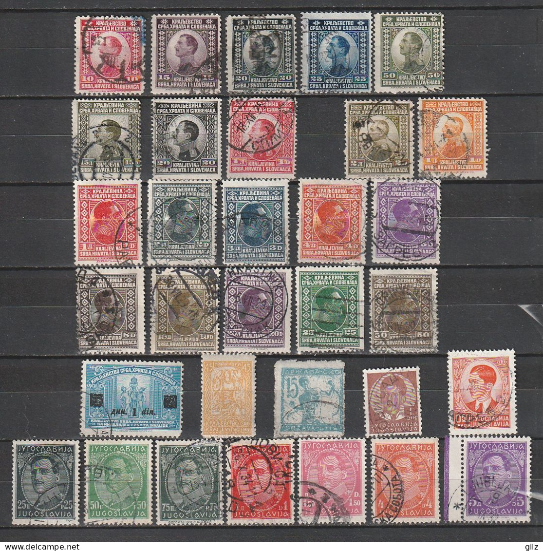 Yougoslavie // Lot De 32 Timbres 1919-1929 Royaume Des Serbes, Croates & Slovènes > Oblitérés - Usati