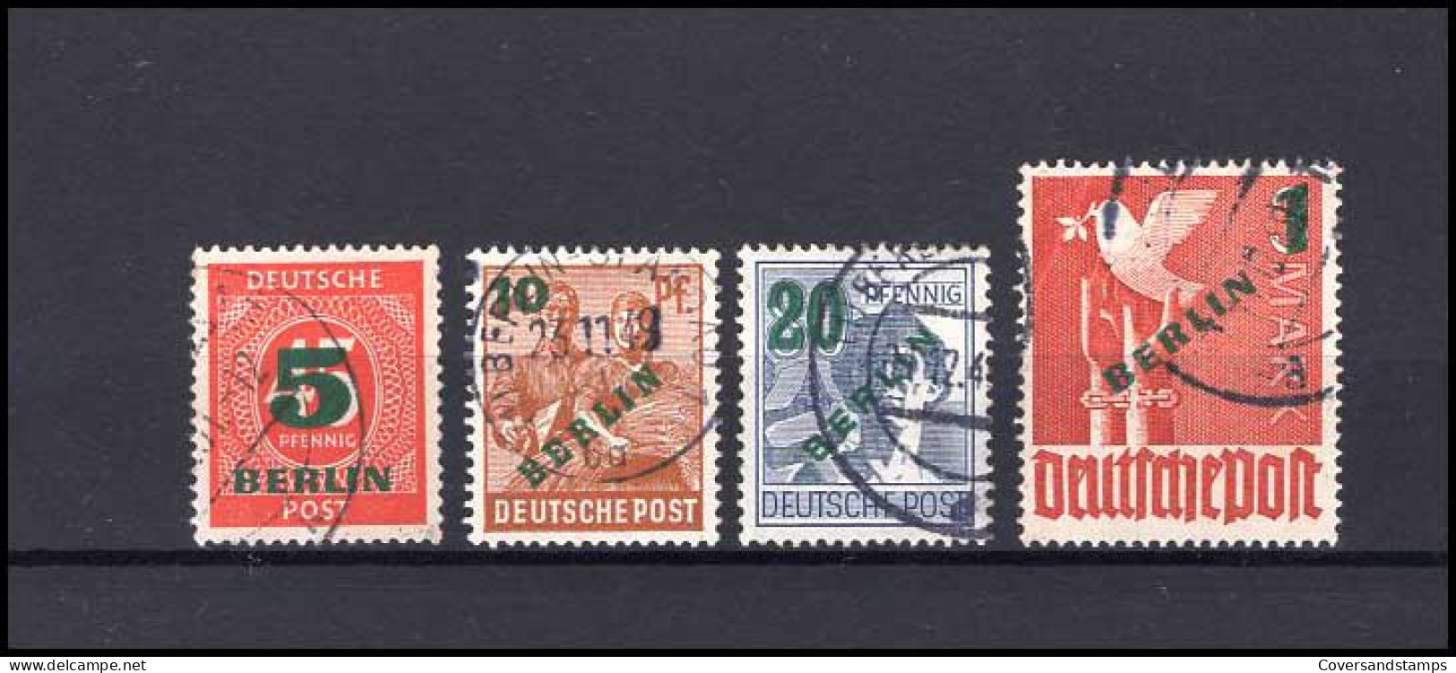  Bunderspost Berlin  64/67  Gestempeld / Gestempelt - Used Stamps