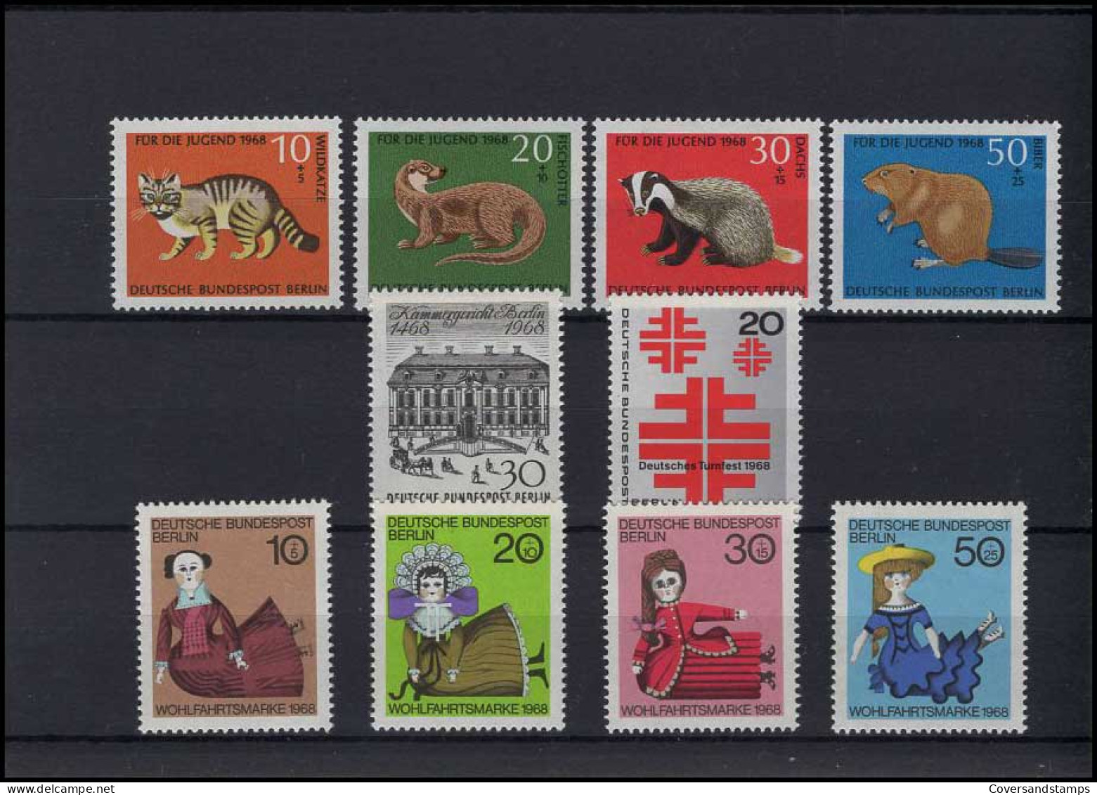   Bundespost Berlin - Volledig Jaar / Jahrgang 1968  MNH - Ongebruikt