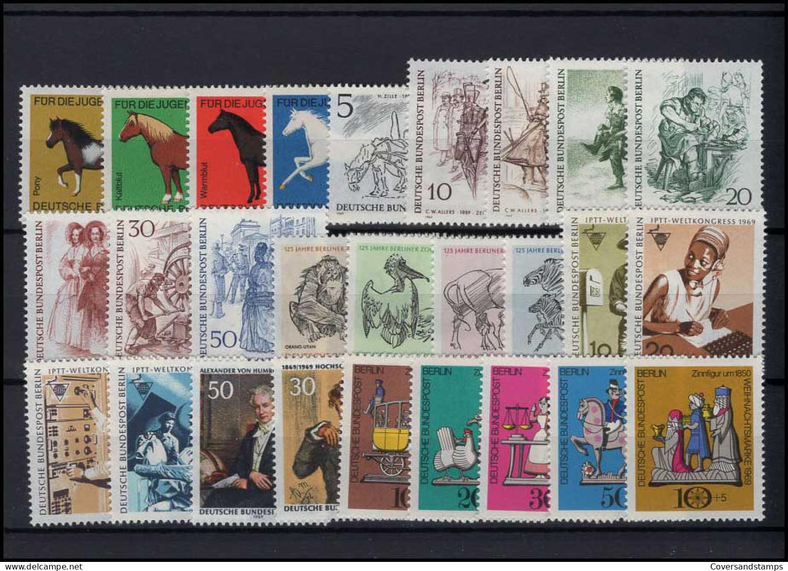   Bundespost Berlin - Volledig Jaar / Jahrgang 1969  MNH - Unused Stamps