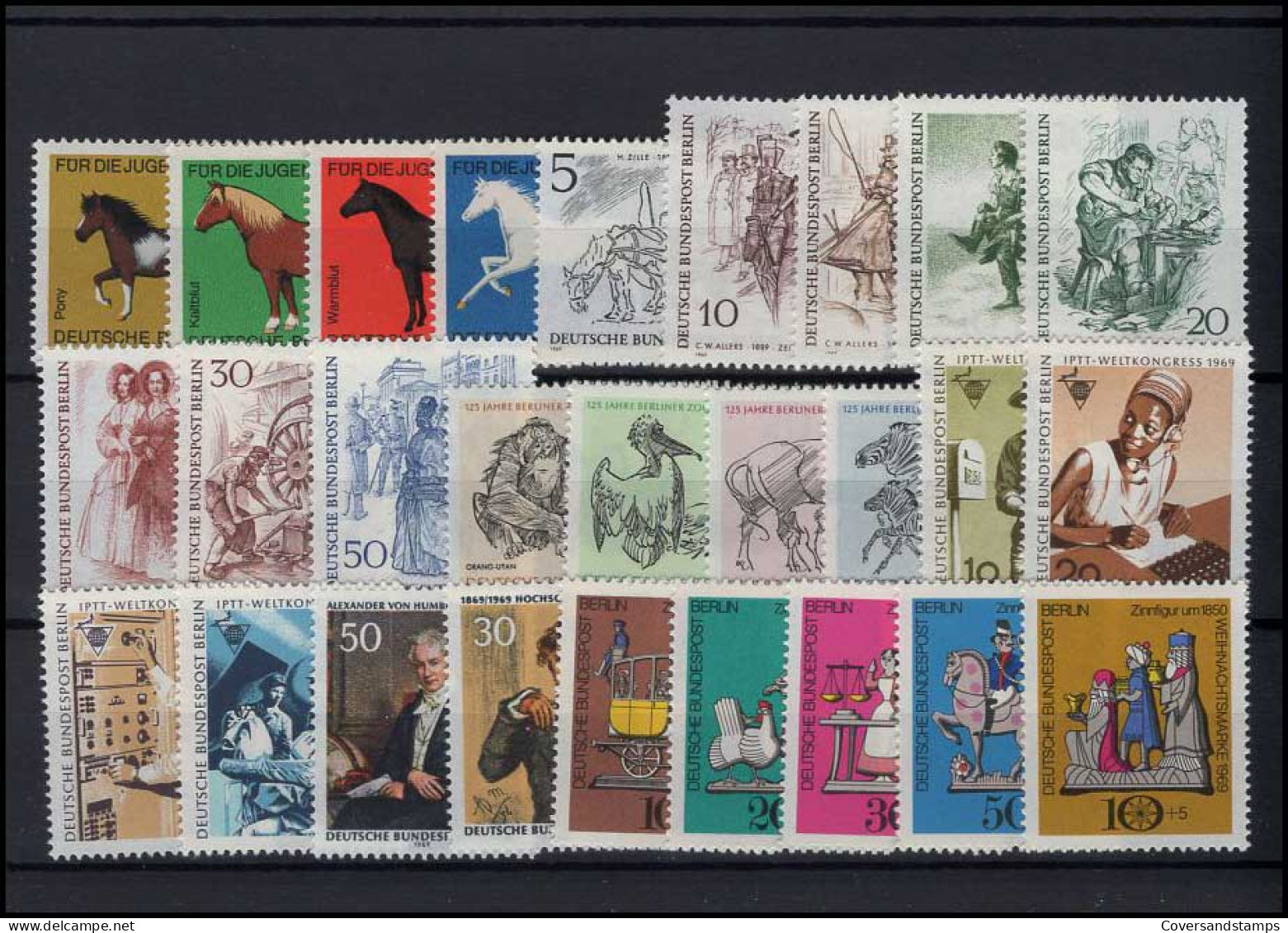   Bundespost Berlin - Volledig Jaar / Jahrgang 1969  MNH - Ungebraucht