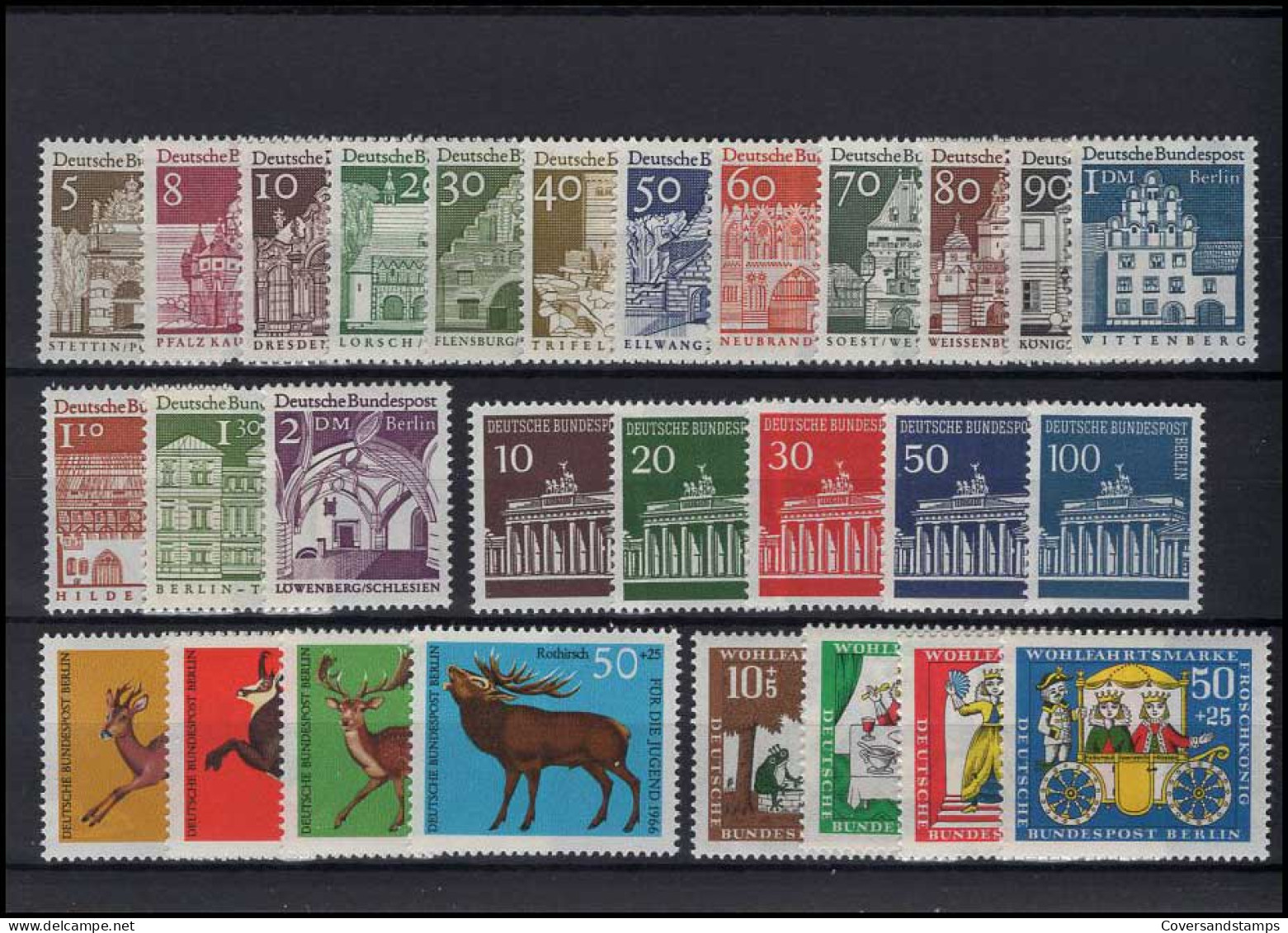   Bundespost Berlin - Volledig Jaar / Jahrgang 1966  MNH - Unused Stamps