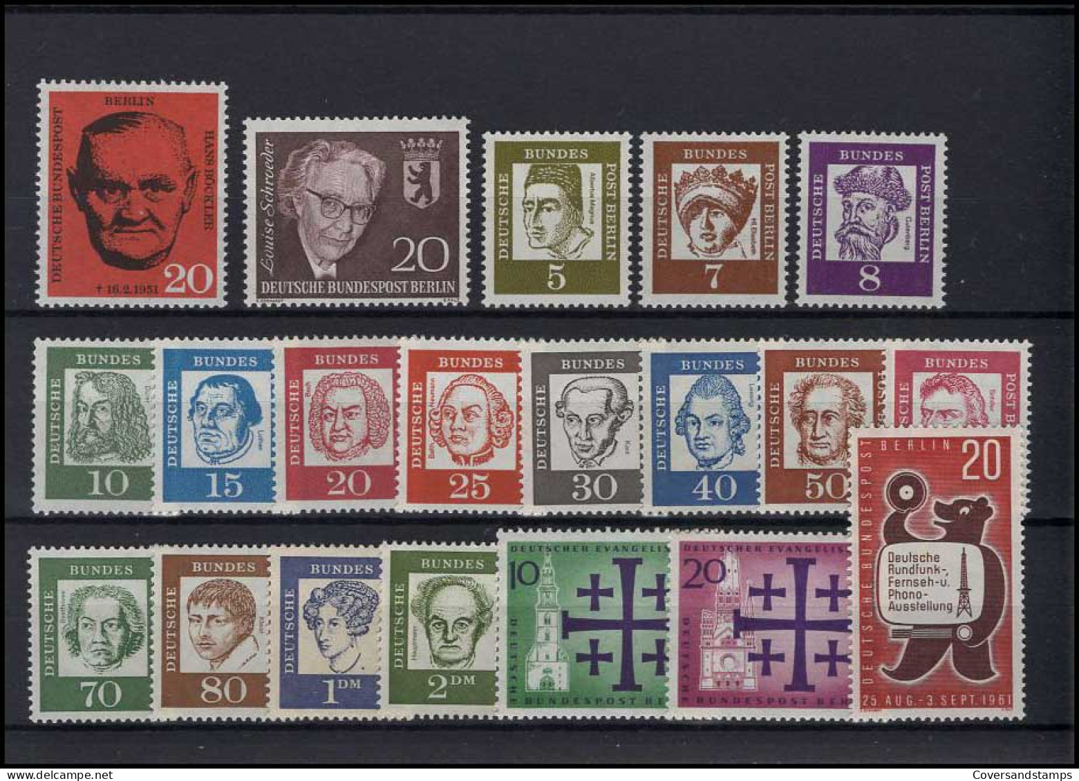   Bundespost Berlin - Volledig Jaar / Jahrgang 1961  MNH - Unused Stamps