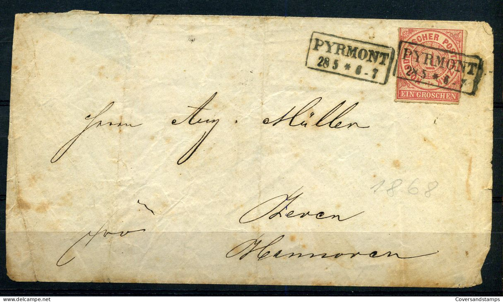 Cover - Mi 4 - 1868 - Other & Unclassified