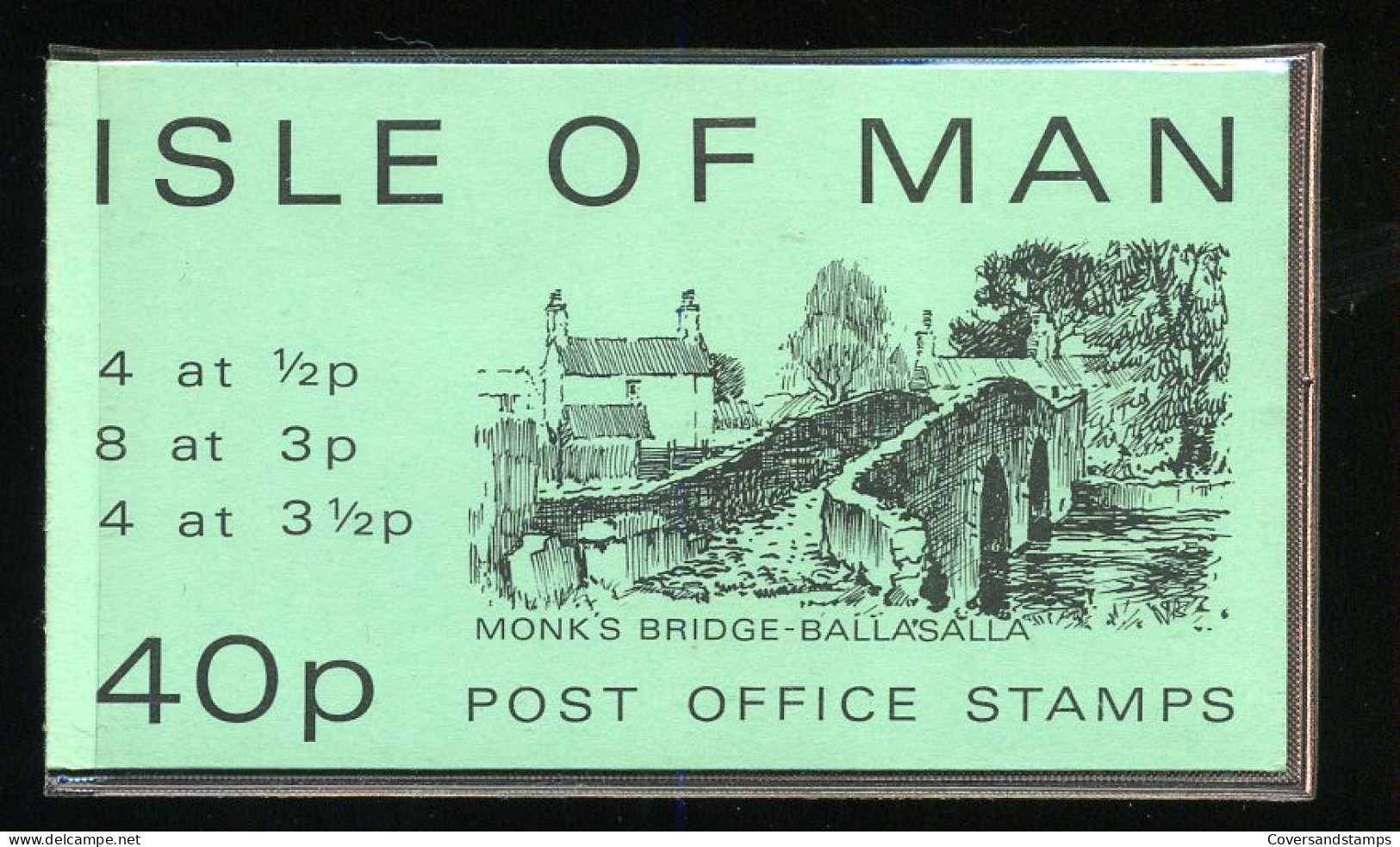 Isle Of Man Booklet 40p - Monk's Bridge-Ballasalla - ** MNH - Man (Insel)
