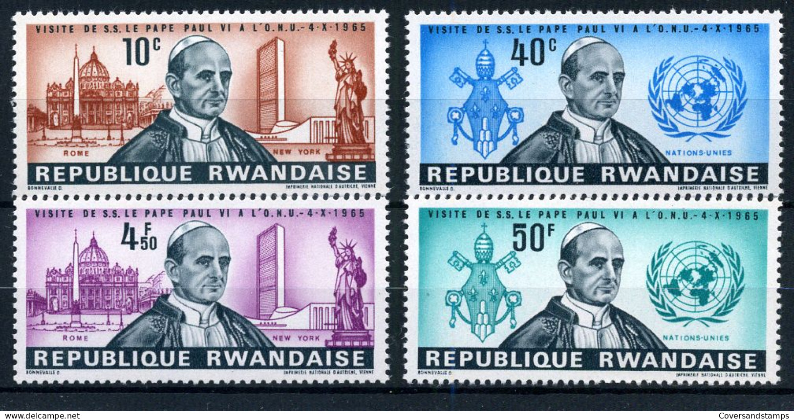 République Rwandaise - 144/47 - MNH ** - Unused Stamps