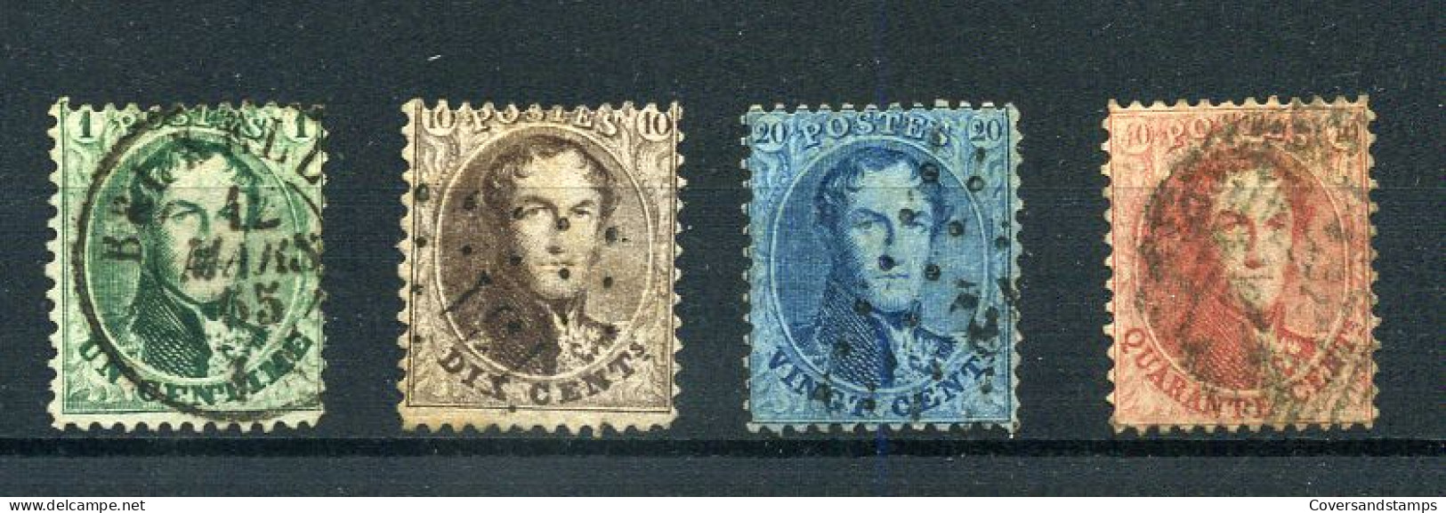 13/16 - Getande Medaillons - Gest / Obl / Used - 1863-1864 Médaillons (13/16)