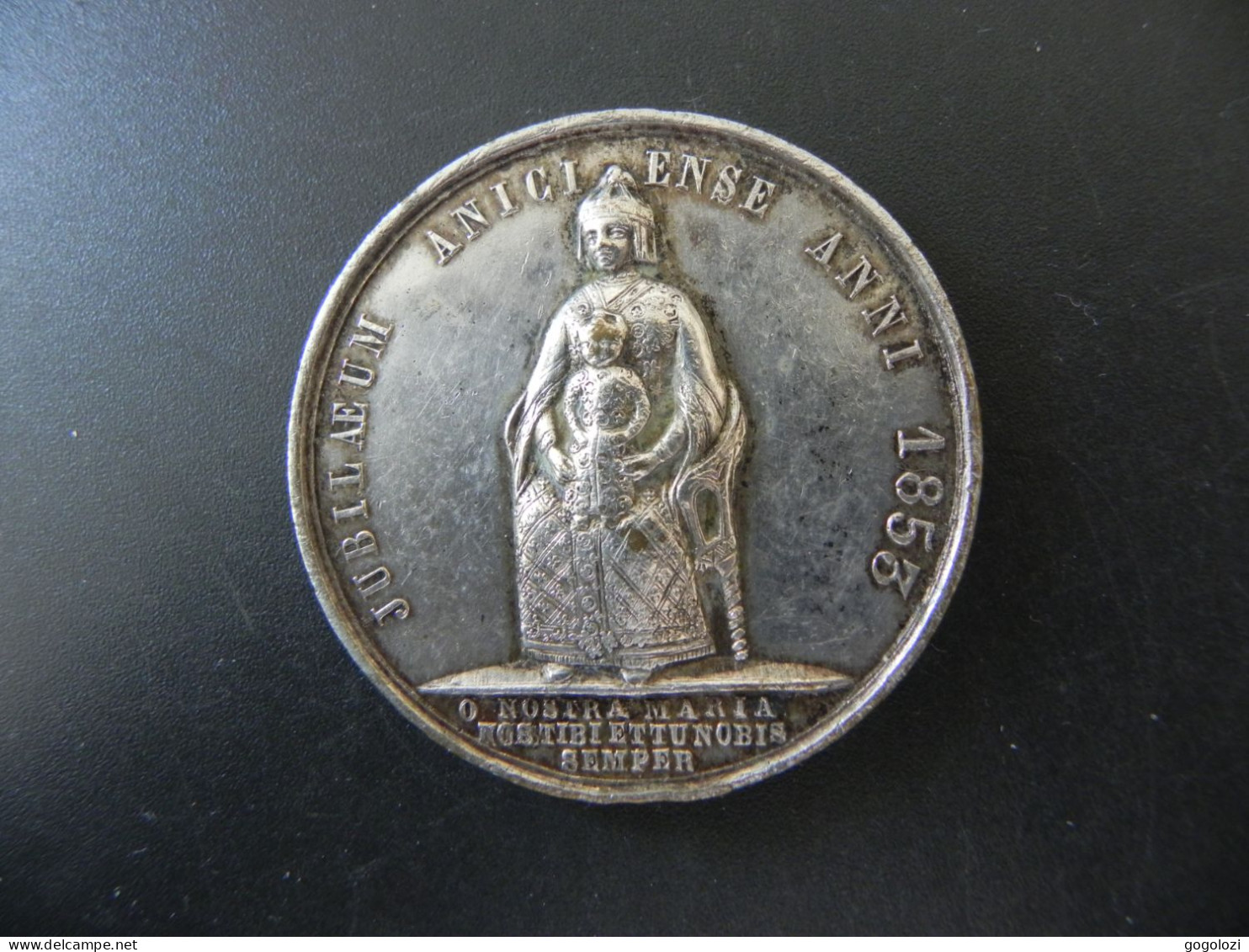 Médaille Religieuse France Puy-en-Velay Jubilaeum Anici Ense Anni 1853 - Auguste De Morlhon - Pius IX. - Royaux / De Noblesse
