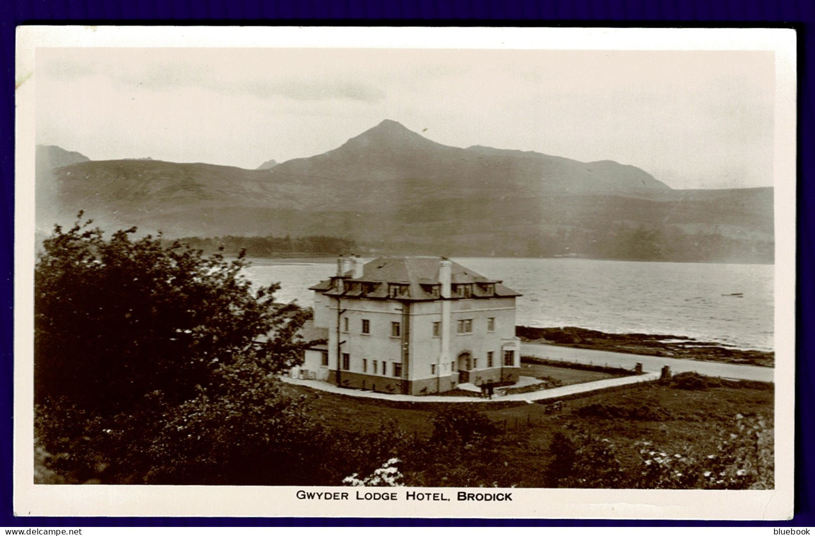 Ref 1643 - 1932 Real Photo Postcard - Gwyder Lodge Hotel - Brodick Arran Ayrshire Scotland - Ayrshire