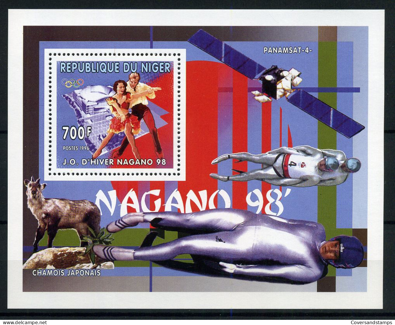 République Du Niger - Nagano 98 - Block - Gest / Obl / Used - Winter 1998: Nagano