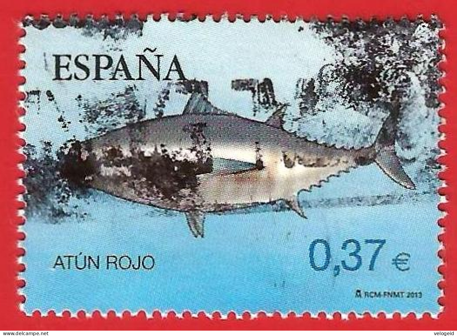 España. Spain. 2013. Edifil # 4799B. Fauna Marina En Peligro De Extincion. Atun Rojo - Usados