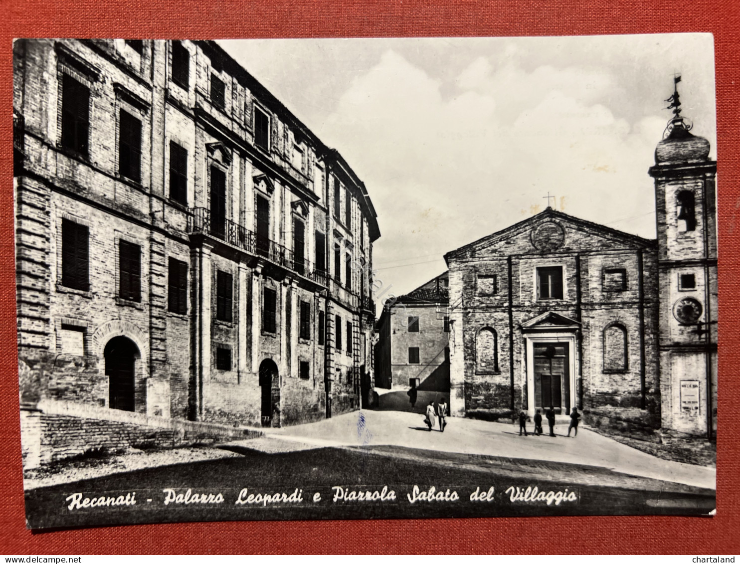 Cartolina - Recanati - Palazzo Leopardi E Piazzuola Sabato Del Villaggio - 1964 - Macerata