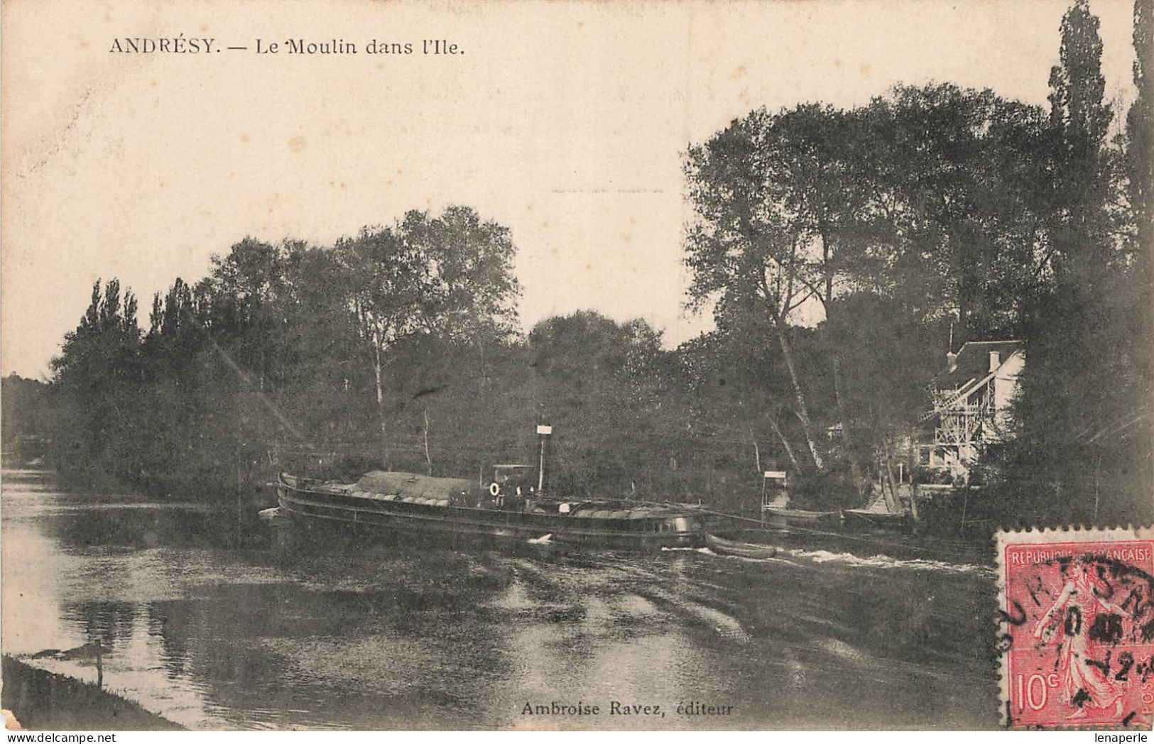 D6321 Andrésy Le Moulin Dans L'ile - Andresy