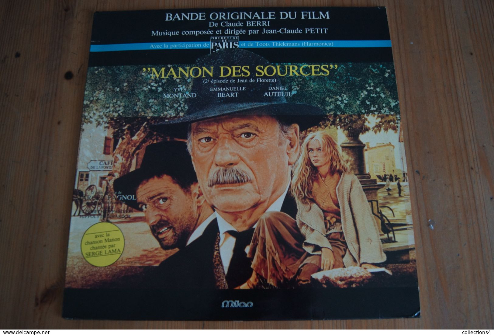 MANON DES SOURCES JEAN CLAUDE PETIT SERGE LAMA MARCEL PAGNOL EMMANUELLE BEART MONTAND DANIEL AUTEUIL LP DU FILM 1986 - Soundtracks, Film Music