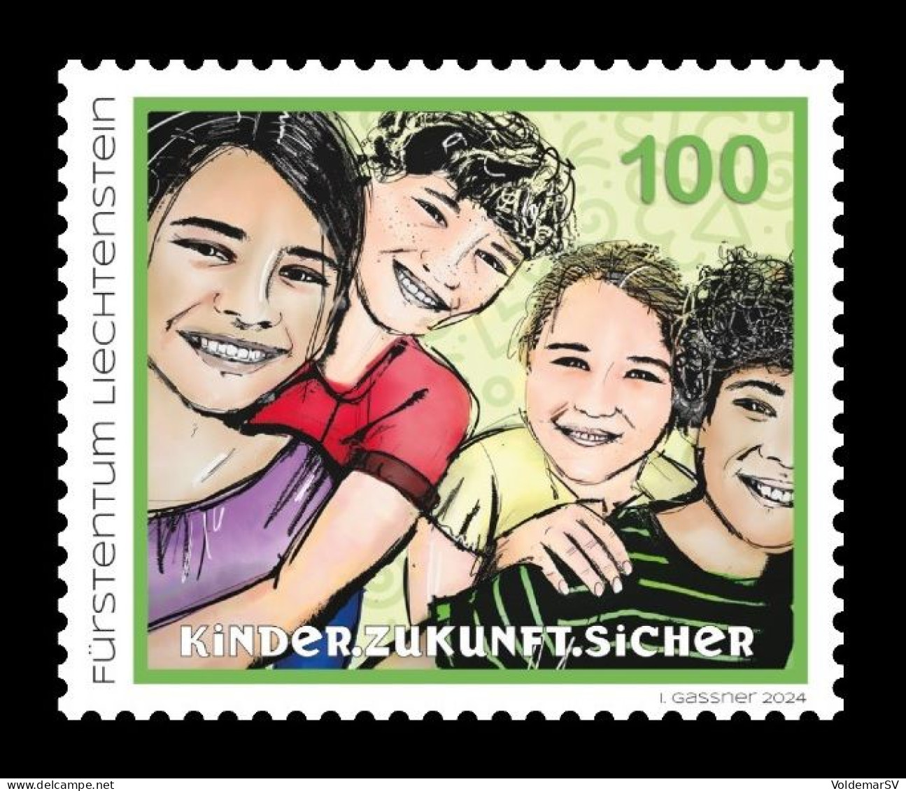 Liechtenstein 2024 Mih. 2122 Children. Future. Secure. SOS Children's Villages MNH ** - Ungebraucht