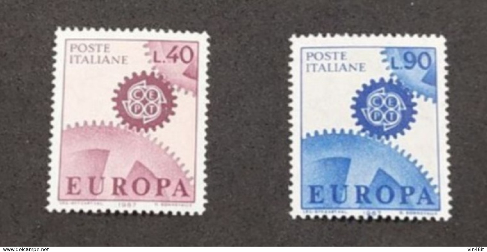 1967 - ITALIA REPUBBLICA - EUROPA  - SERIE  COMPLETA  -  2  VALORI   - NUOVO - 1961-70:  Nuovi