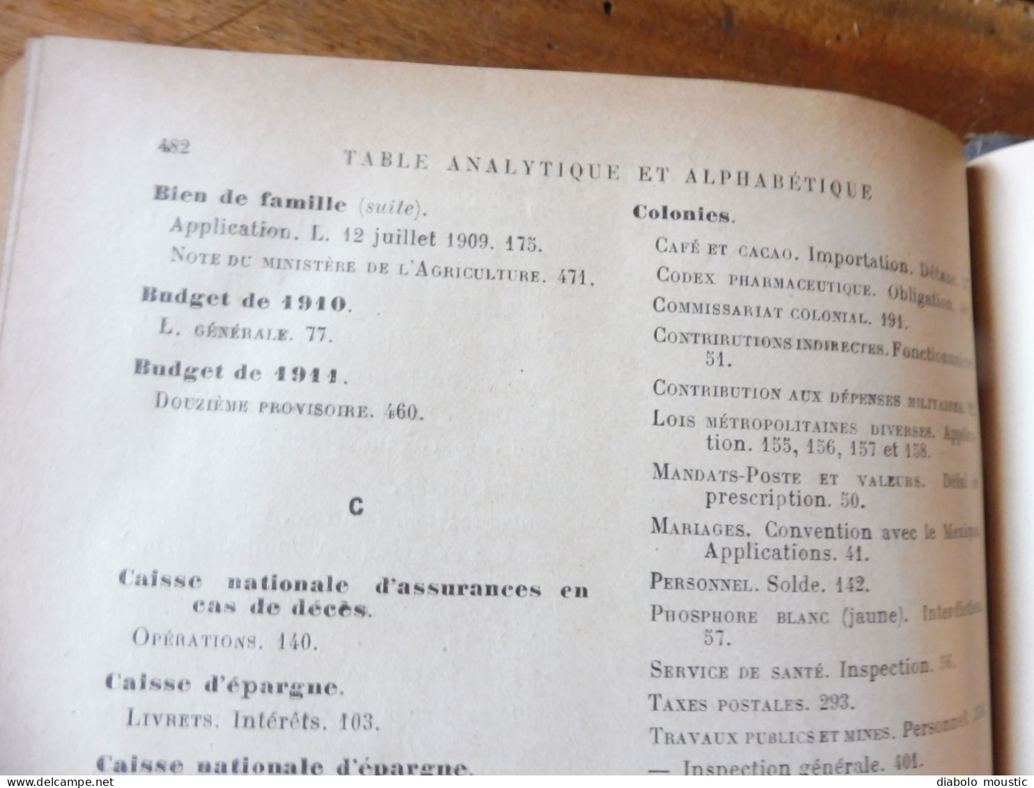 1910  RECUEIL des LOIS : Prostitution des mineurs, Légion étrangère, Sections Spéciales, Raisins et vendange; Etc ; Etc