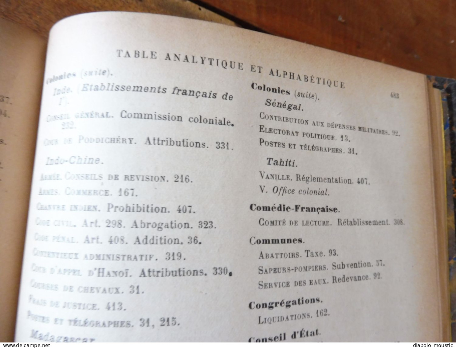 1910  RECUEIL des LOIS : Prostitution des mineurs, Légion étrangère, Sections Spéciales, Raisins et vendange; Etc ; Etc