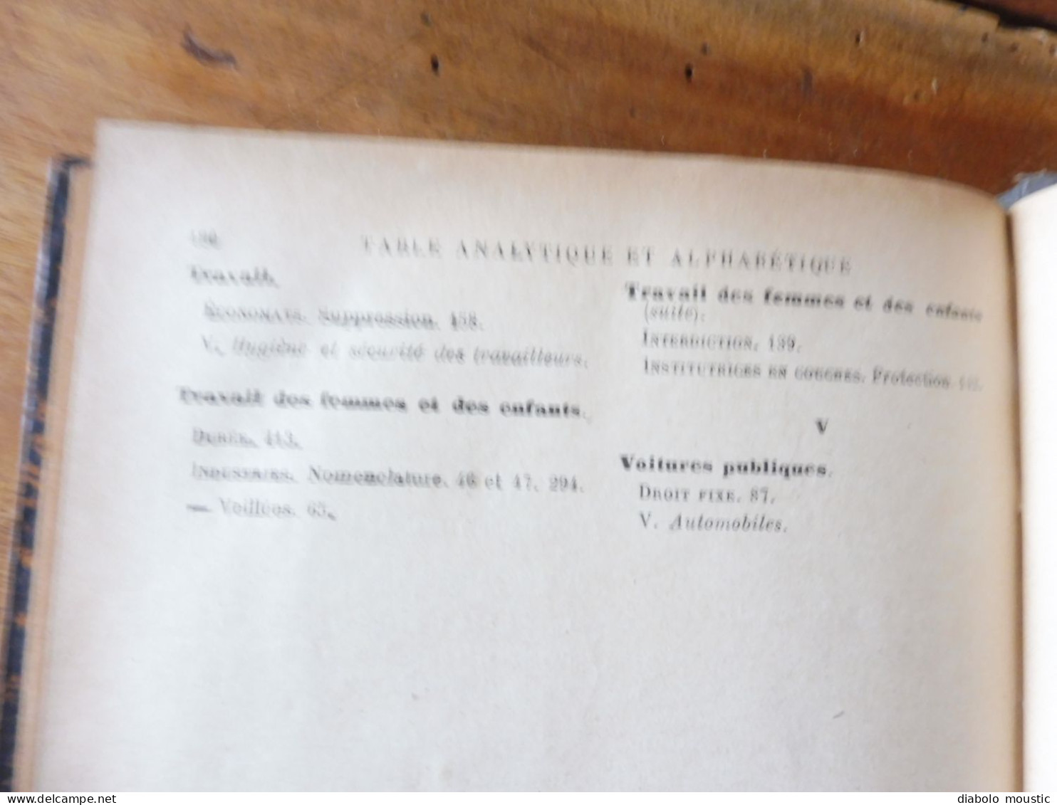 1910  RECUEIL des LOIS : Prostitution des mineurs, Légion étrangère, Sections Spéciales, Raisins et vendange; Etc ; Etc