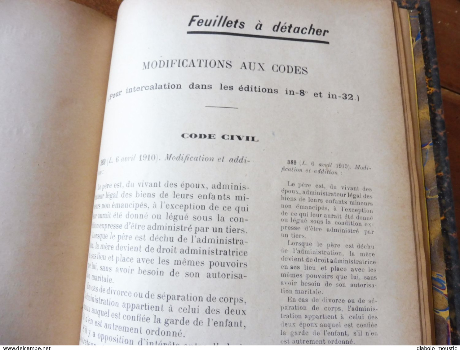 1910  RECUEIL des LOIS : Prostitution des mineurs, Légion étrangère, Sections Spéciales, Raisins et vendange; Etc ; Etc