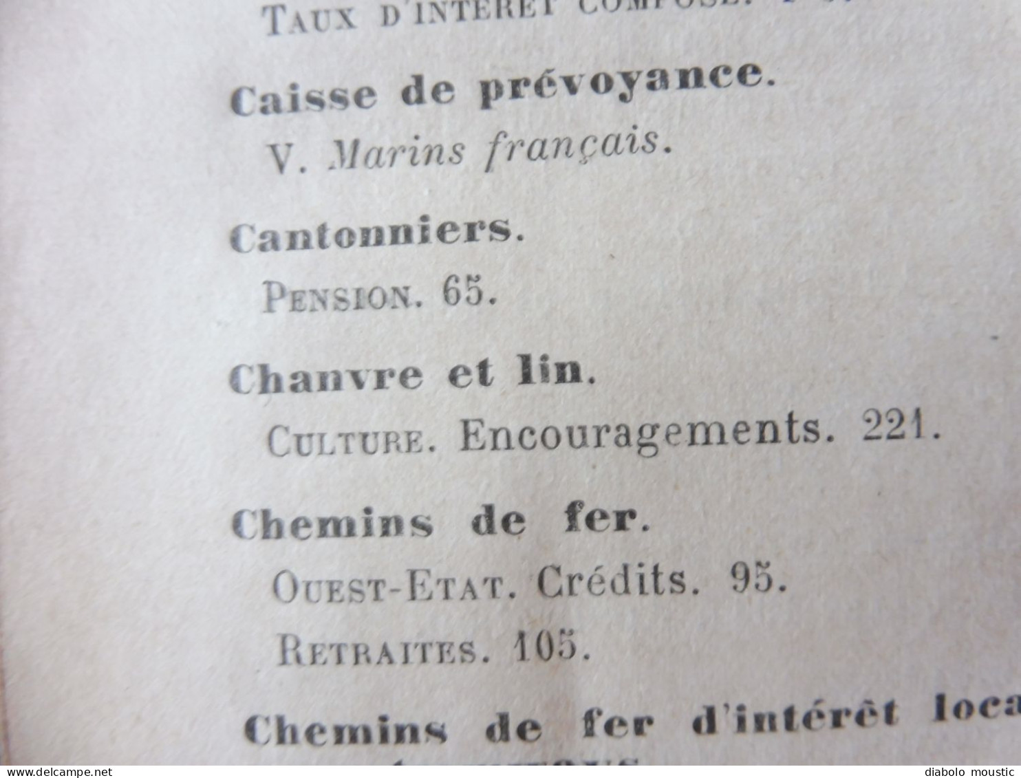 1910  RECUEIL des LOIS : Prostitution des mineurs, Légion étrangère, Sections Spéciales, Raisins et vendange; Etc ; Etc