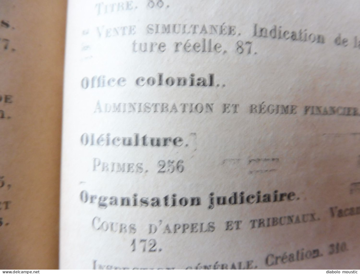 1910  RECUEIL des LOIS : Prostitution des mineurs, Légion étrangère, Sections Spéciales, Raisins et vendange; Etc ; Etc