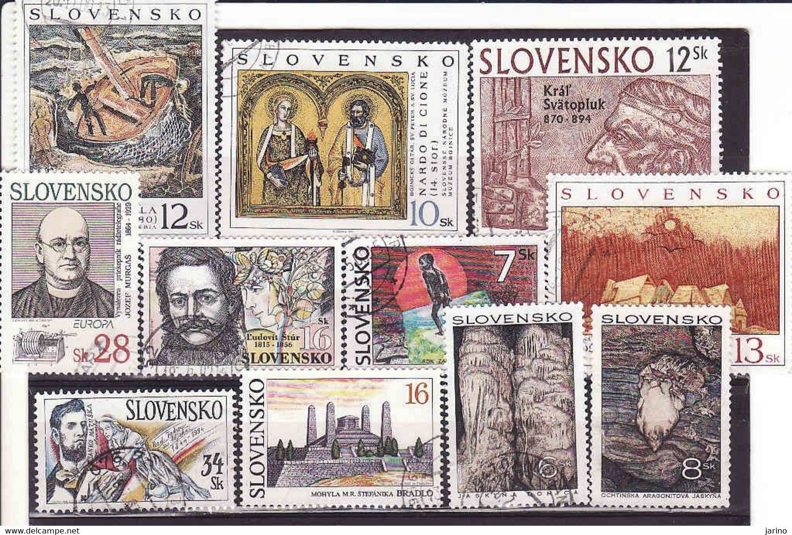 Slovakia Art, Painting 1993 - 1999, Used,I Will Complete Your Wantlist Of Czech Or Slovak Stamps According To The Michel - Gebraucht