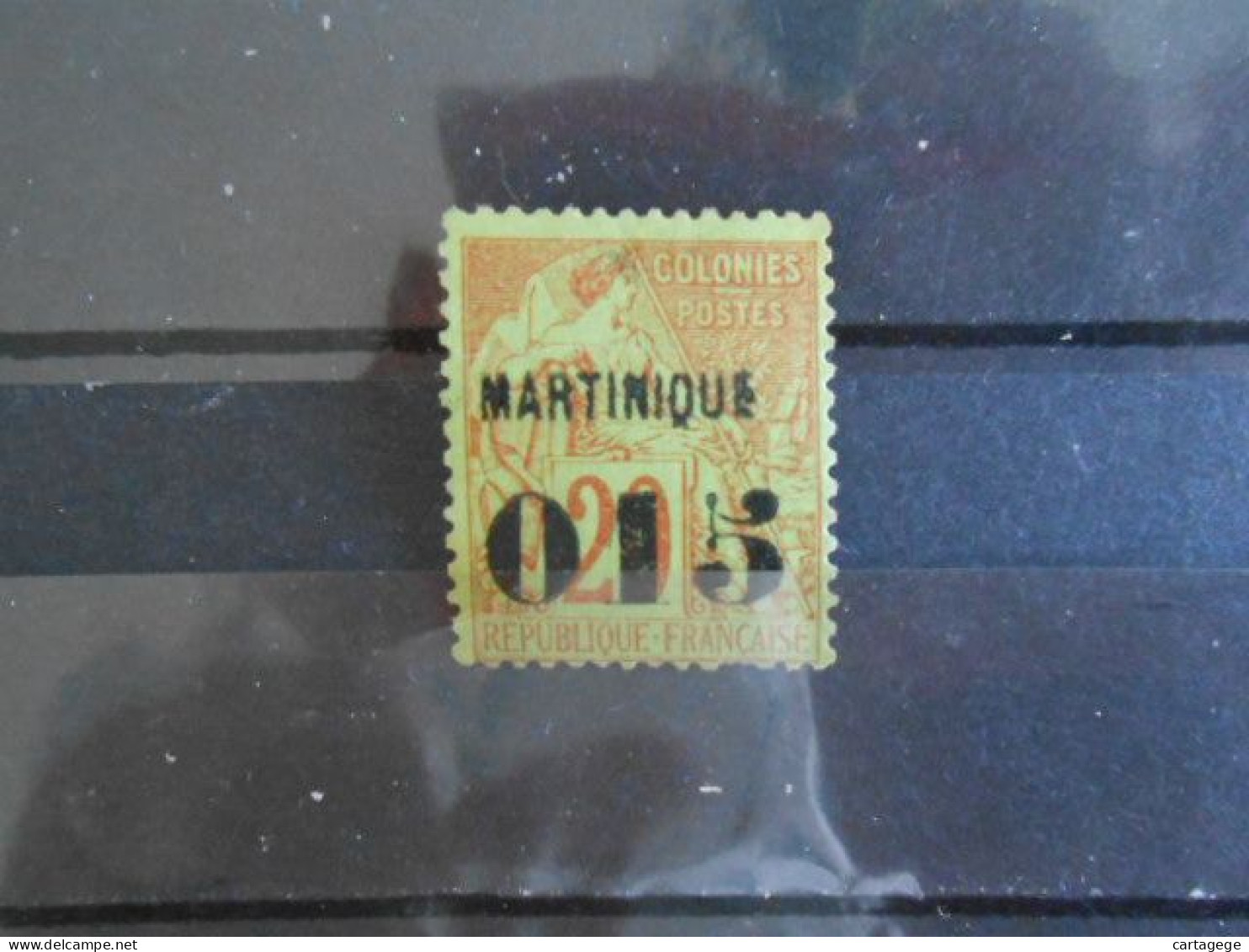 MARTINIQUE YT 6 - 015 S.20c. Brique S/vert* - Neufs
