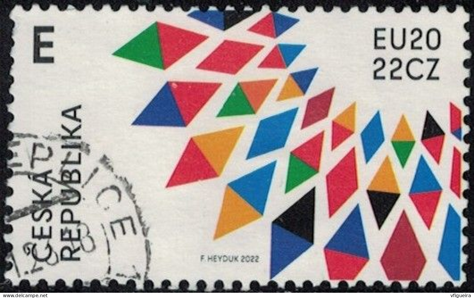 République Tchèque 2022 Oblitéré Used Présidence Tchèque De L'Union Européenne Y&T CZ 1014 SU - Used Stamps