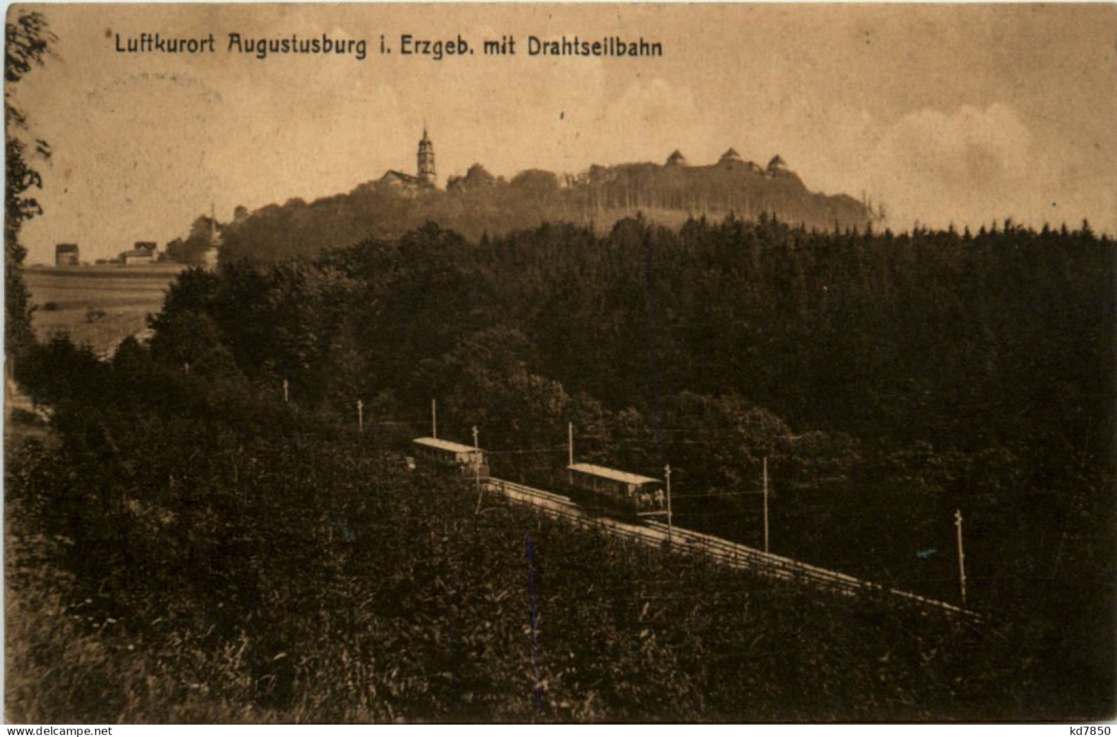 Augustusburg Im Erzgeb., Mit Drahtseilbahn - Augustusburg