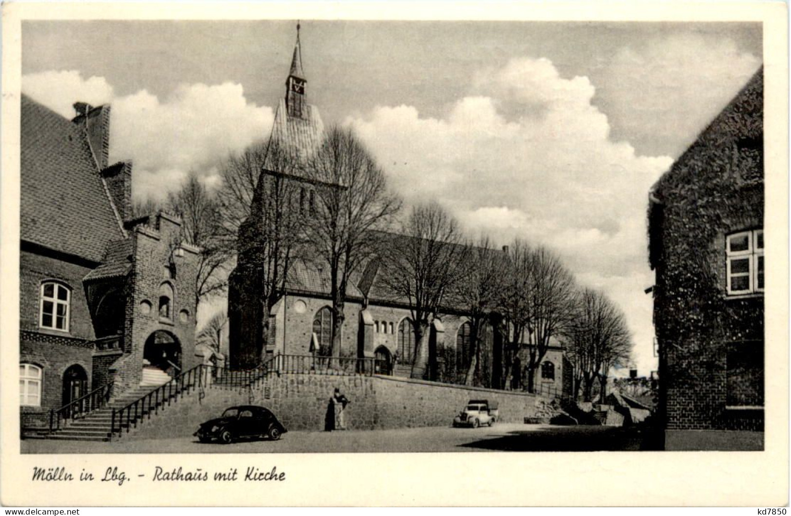 Mölln, Rathaus Mit Kirche - Moelln