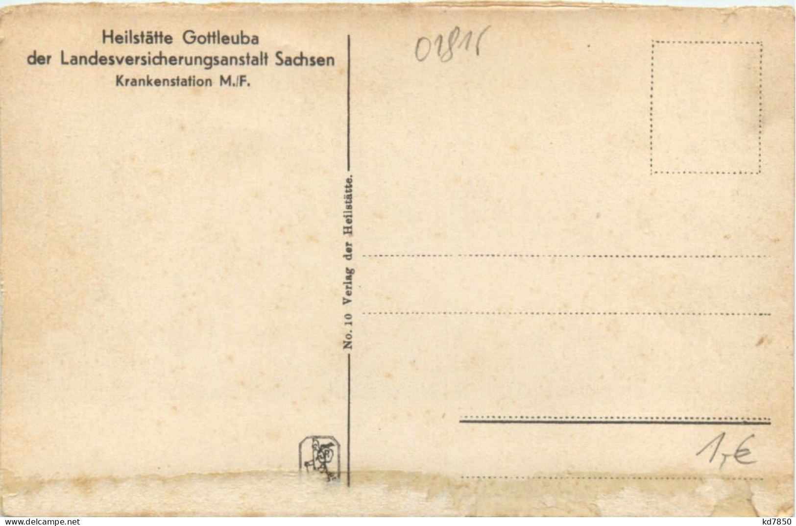 Bad Gottleuba, Krankenstation - Bad Gottleuba-Berggiesshuebel