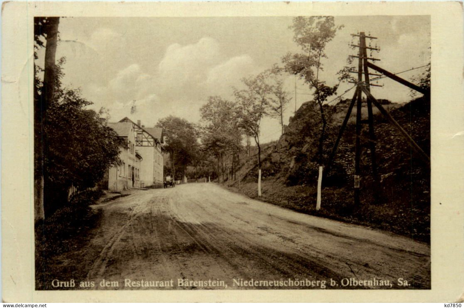 Niederneuschönberg Bei Olbernhau - Gruss Aus Dem Restaurant Bärenstein - Olbernhau