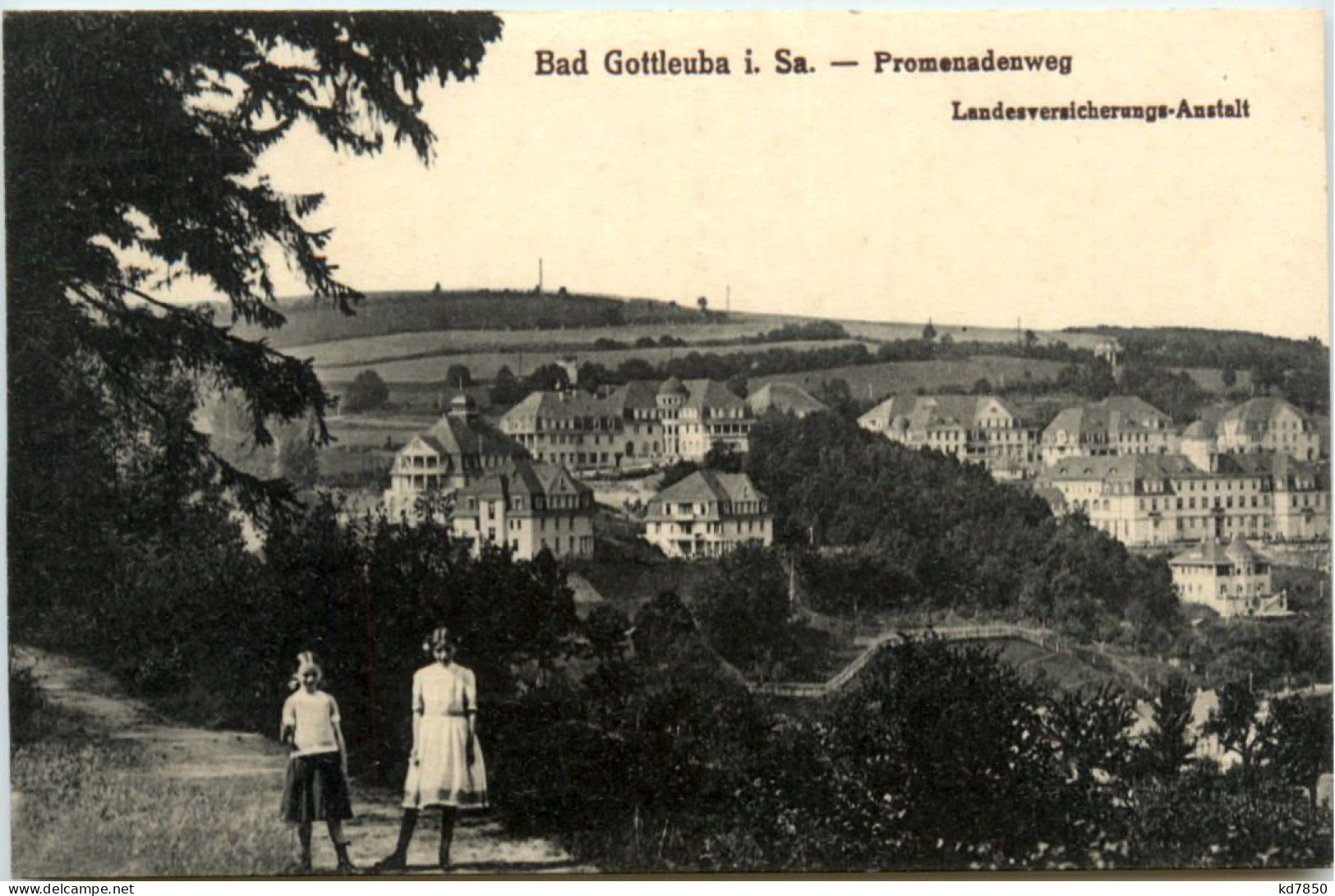 Bad Gottleuba, Promenadenweg - Bad Gottleuba-Berggiesshuebel
