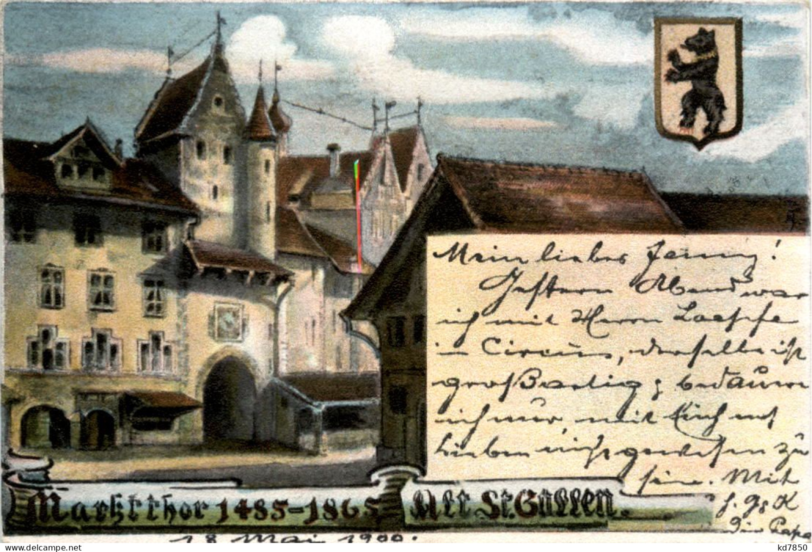 Alt St. Gallen - Marktthor 1485 - 1865 - St. Gallen