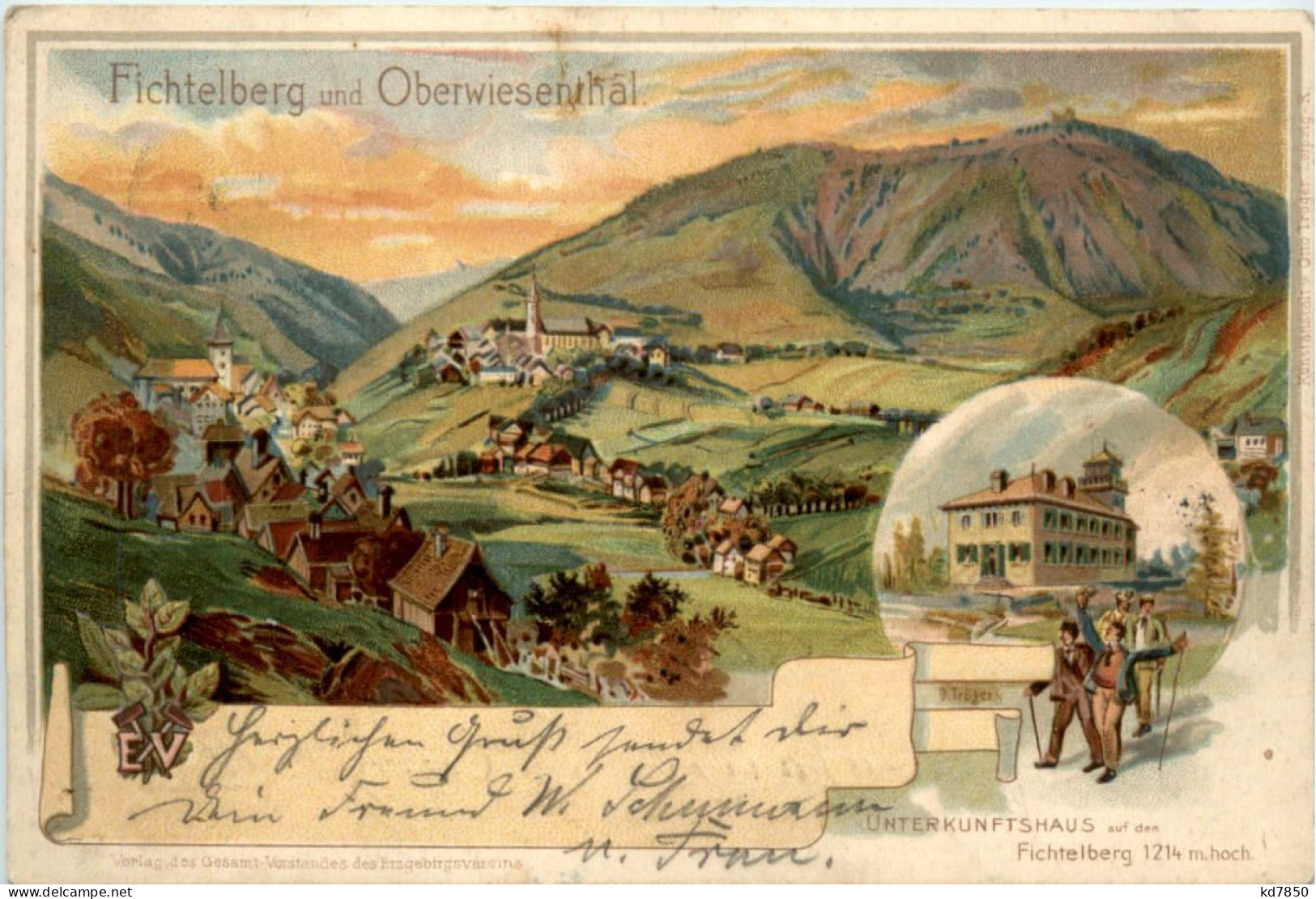 Fichtelberg Und Oberwiesenthal - Litho - Oberwiesenthal