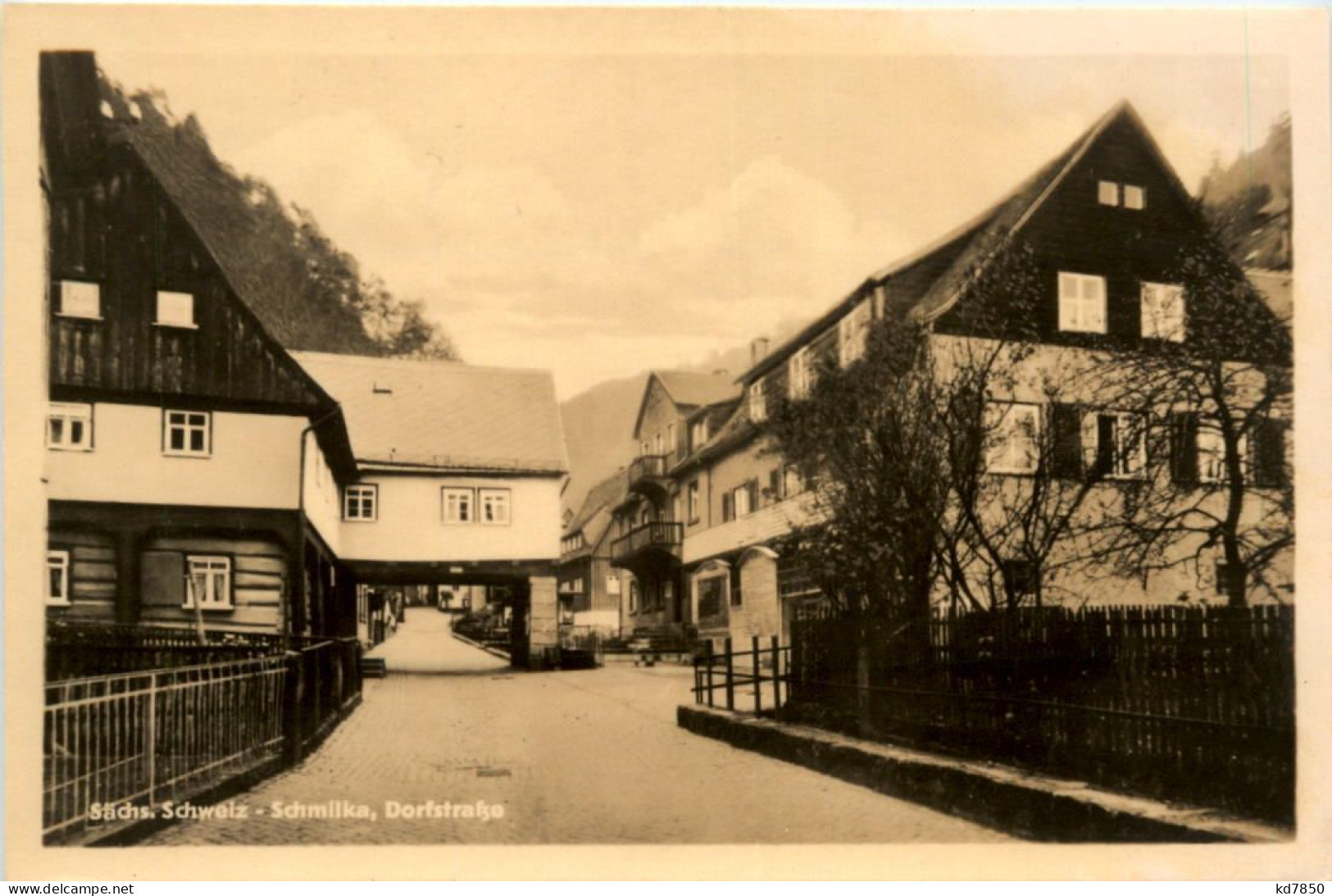 Schmilka, Dorfstrasse - Schmilka